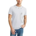 thumbnail image 1 of Hat and Beyond Men's Lightweight Image Print Silver Star Diamond Crew Neck Tee Shirt, 1 of 6