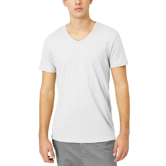 Hat and Beyond Men's Lightweight V Neckline Blended Cotton Tee Shirt