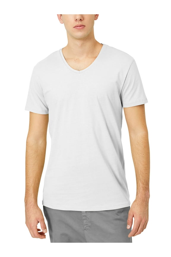 Men's Lightweight V Neckline Blended Cotton Tee Shirt