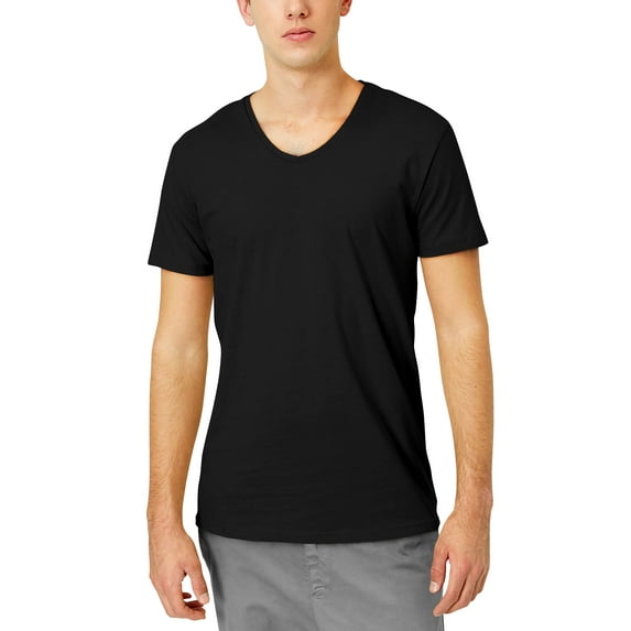 Hat and Beyond Men's Lightweight V Neckline Blended Cotton Tee Shirt