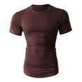 thumbnail image 1 of Hat and Beyond Men's Longtailed Crew Neck Short Sleeve T-Shirts with Side Zipper, 1 of 4