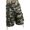 thumbnail image 1 of Hat and Beyond Men's Loose Fit Twill Multi Pocket Cargo Shorts with Belt, 1 of 4