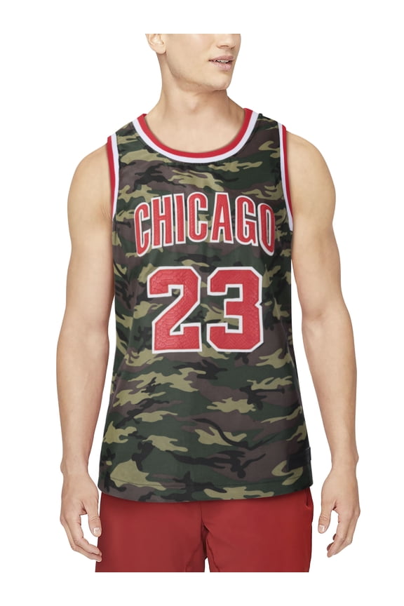 Men's Luxury GOAT of Chicago Army Camo Tank Top Jersey