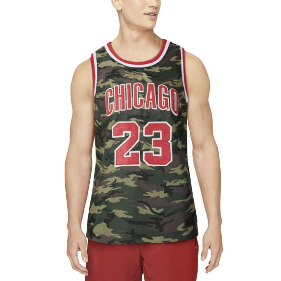 Hat and Beyond Men's Luxury GOAT of Chicago Army Camo Tank Top Jersey