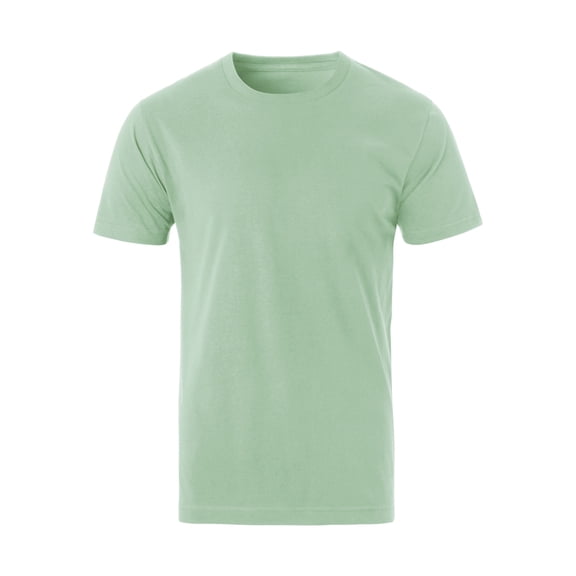 Hat and Beyond Men's Natural High Grade Organic Cotton Crew Neck Short Sleeve Tee Shirt