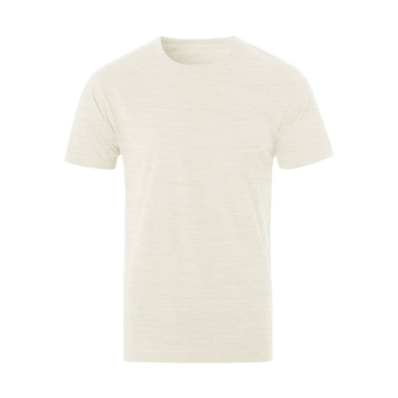 Hat and Beyond Men's Natural High Grade Organic Cotton Crew Neck Short Sleeve Tee Shirt