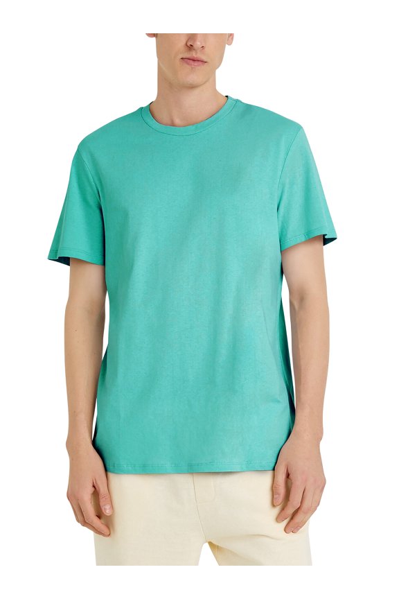 Men's Organic Premium Cotton Garment Dye Short Sleeve T Shirt