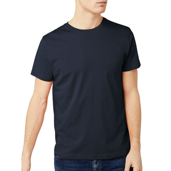 Hat and Beyond Men's Organic Premium Fitted Double Stitch Hemline Short Sleeve T Shirt