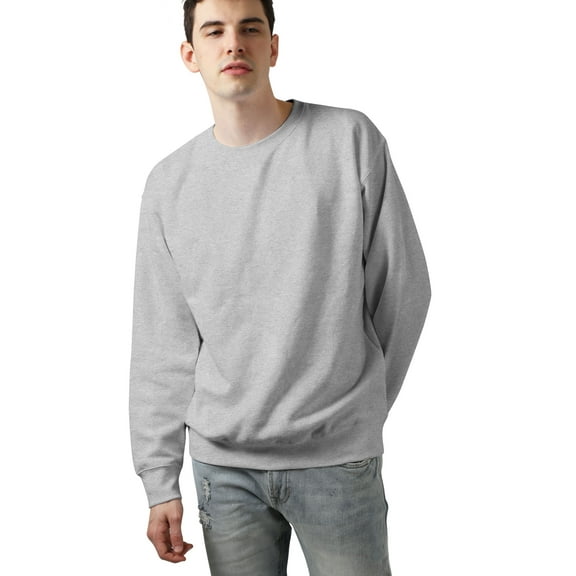 Hat and Beyond Men's Premium Brushed Cotton Fleece Crewneck Sweatshirts