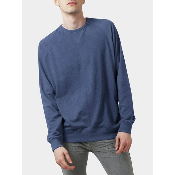 Hat and Beyond Men's Premium Crewneck French Terry Cotton Sweater
