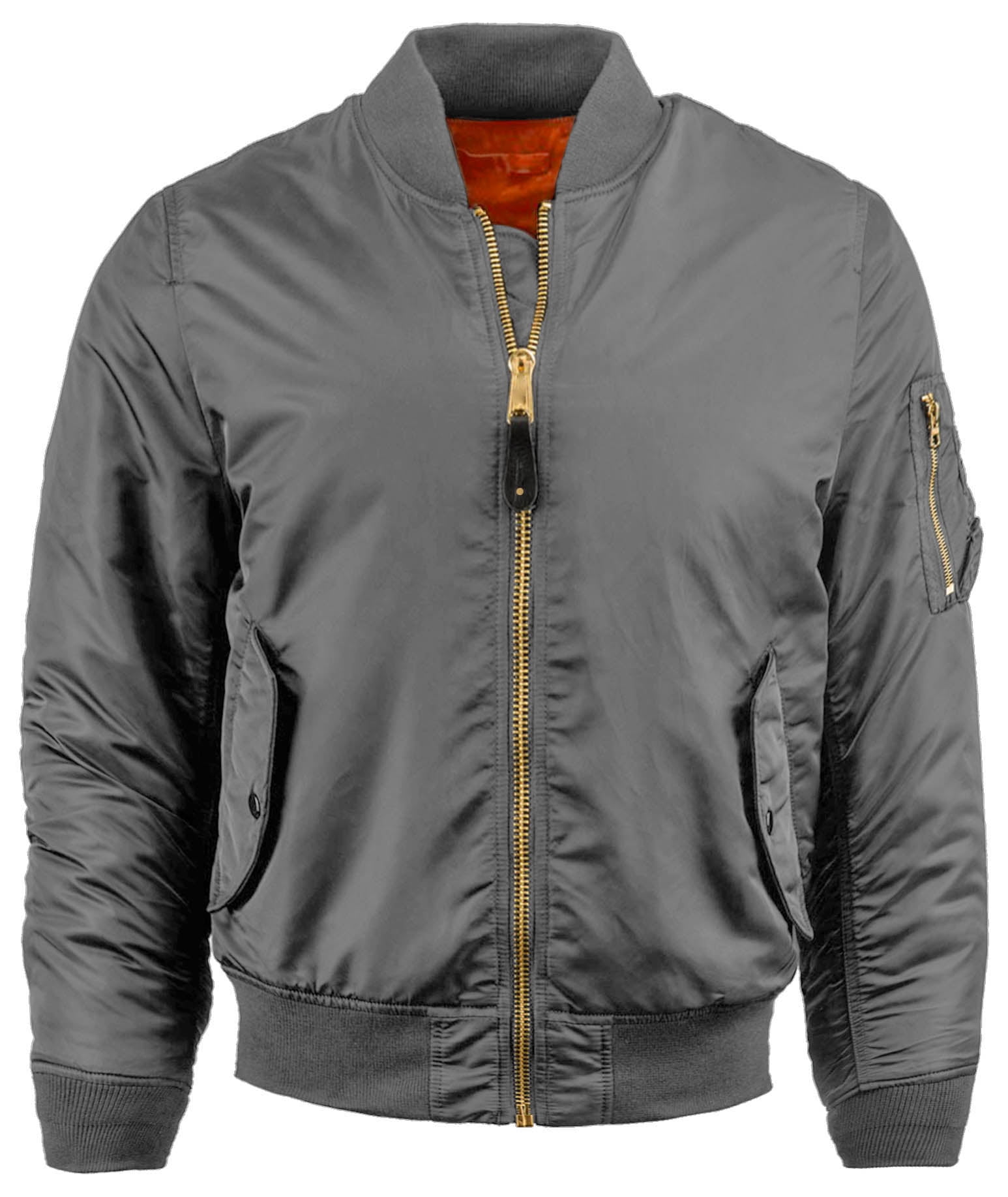 Hat and Beyond Men's Flight Bomber Jacket, Nylon, Water Repellant