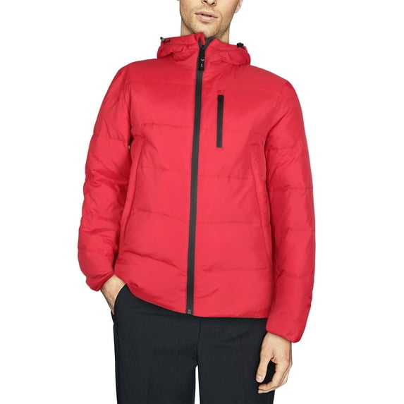 Hat and Beyond Men's Premium Parka Hooded Jacket with Zipper Closure and Rib-Knit Cuff