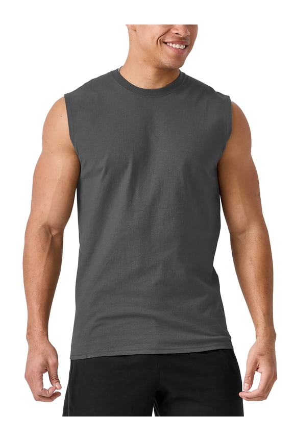 Men's Relaxed Sleeveless Muscle Tank Top Summer Gym T-Shirts