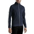 thumbnail image 1 of Hat and Beyond Men's Retro Track Jacket Street Urban Hip Hop Training Workout Jacket, 1 of 7