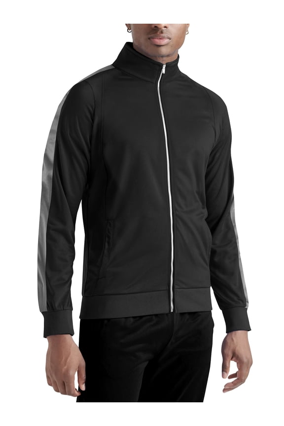 Men's Retro Track Jacket Street Urban Hip Hop Training Workout Jacket