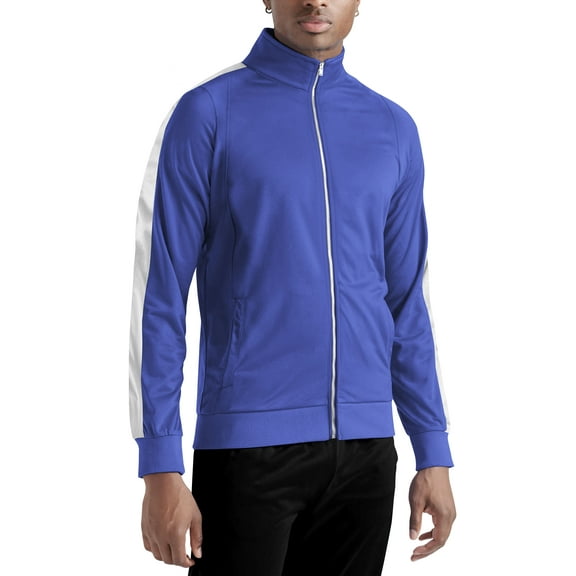 Hat and Beyond Men's Retro Track Jacket Street Urban Hip Hop Training Workout Jacket