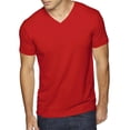 thumbnail image 1 of Hat and Beyond Men's Short Sleeve Premium Solid Cotton V Neck T-Shirts, 1 of 4