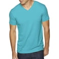 thumbnail image 1 of Hat and Beyond Men's Short Sleeve Premium Solid Cotton V Neck T-Shirts, 1 of 4