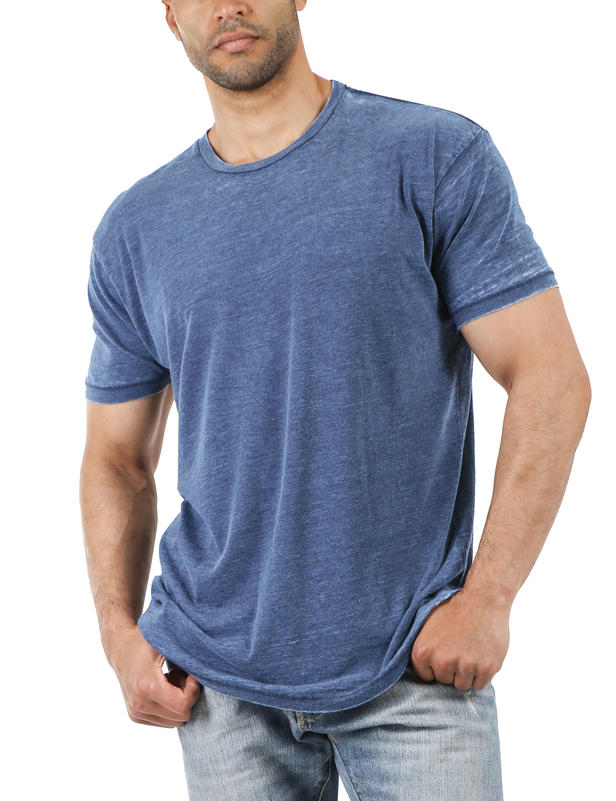 Hat and Beyond Men's Short Sleeve Soft Faded Vintage Burnout T Shirt 
