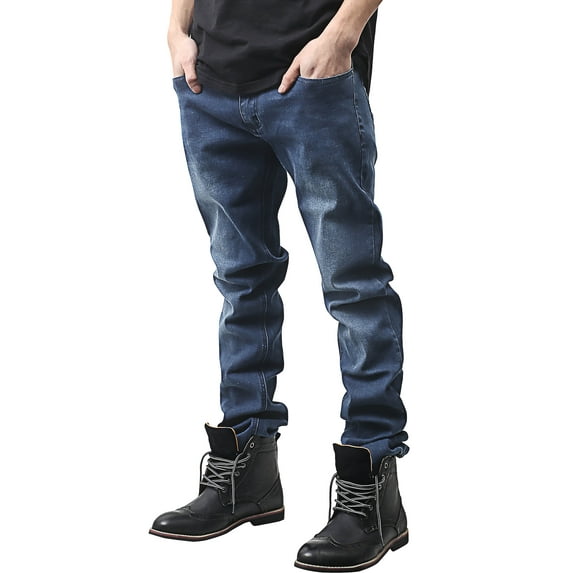 Hat and Beyond Men's Fashion Skinny Fit Denim Pants Jeans