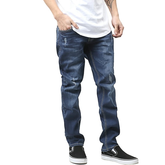Hat and Beyond Men's Skinny Stretch Denim Jeans