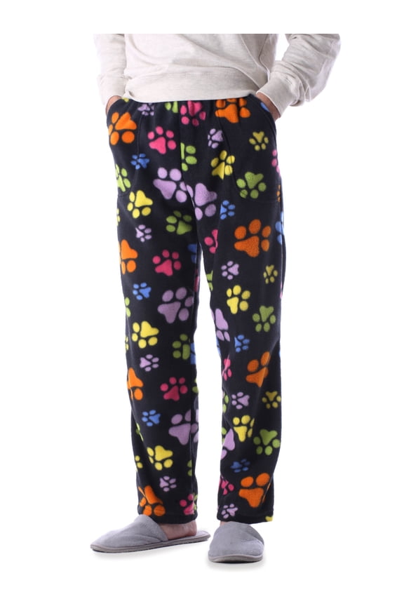 Men's Soft Plush Teddy Brushed Pajama Pants with Characters
