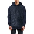 thumbnail image 1 of Hat and Beyond Men's Triangular Patterned Hooded Zip Up Sweatshirt, 1 of 6