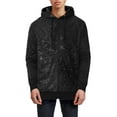 thumbnail image 1 of Hat and Beyond Men's Triangular Patterned Hooded Zip Up Sweatshirt, 1 of 6