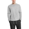 thumbnail image 1 of Hat and Beyond Men's Vintage Crew Neck Classic Hem Long Sleeve Premium Ring Spun Cotton Tee Shirt, 1 of 7
