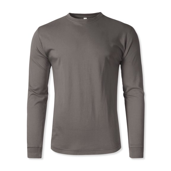 Hat and Beyond Men's Vintage Dyed Natural Cotton Casual Long Sleeve Tee Shirt