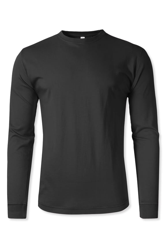 Men's Vintage Dyed Natural Cotton Casual Long Sleeve Tee Shirt