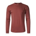 thumbnail image 1 of Hat and Beyond Men's Vintage Dyed Natural Cotton Casual Long Sleeve Tee Shirt, 1 of 4