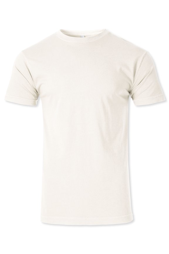 Men's Vintage Dyed Natural Cotton Casual Short Sleeve Tee Shirt