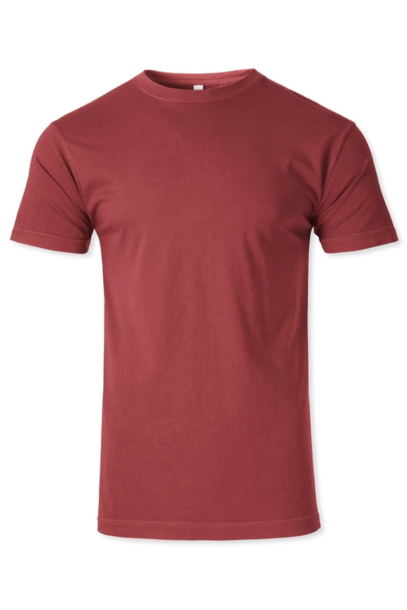 Men's Vintage Dyed Natural Cotton Casual Short Sleeve Tee Shirt