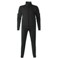 thumbnail image 1 of Hat and Beyond Mens Active Casual Track Jacket Jogger Two Tone Combo Set Sweatsuit, 1 of 5