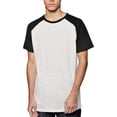 thumbnail image 1 of Hat and Beyond Mens Athletic Baseball Tri-Blend Short Sleeve Raglan T shirts, 1 of 5