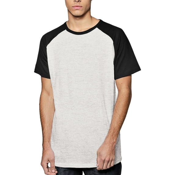 Hat and Beyond Mens Athletic Baseball Tri-Blend Short Sleeve Raglan T shirts