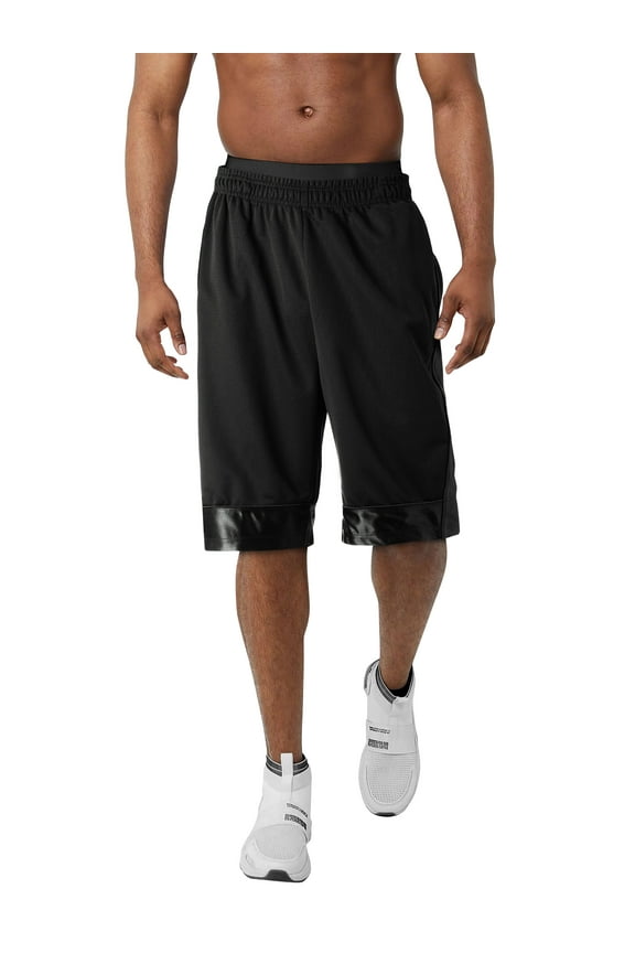 Mens Heavy Duty Basketball Sport Pro Mesh Ventilated Dual Zipper Pocket Shorts