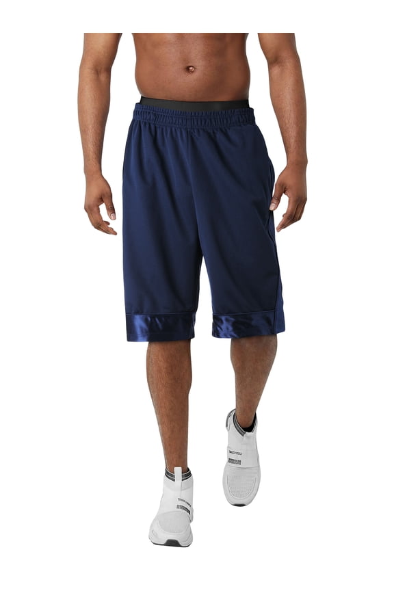 Mens Heavy Duty Basketball Sport Pro Mesh Ventilated Dual Zipper Pocket Shorts