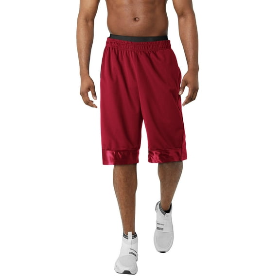 Hat and Beyond Mens Heavy Duty Basketball Sport Pro Mesh Ventilated Dual Zipper Pocket Shorts