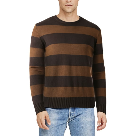 Hat and Beyond Mens Lightweight Knit Long Sleeve Winter Essential Pullover C Collar Sweater