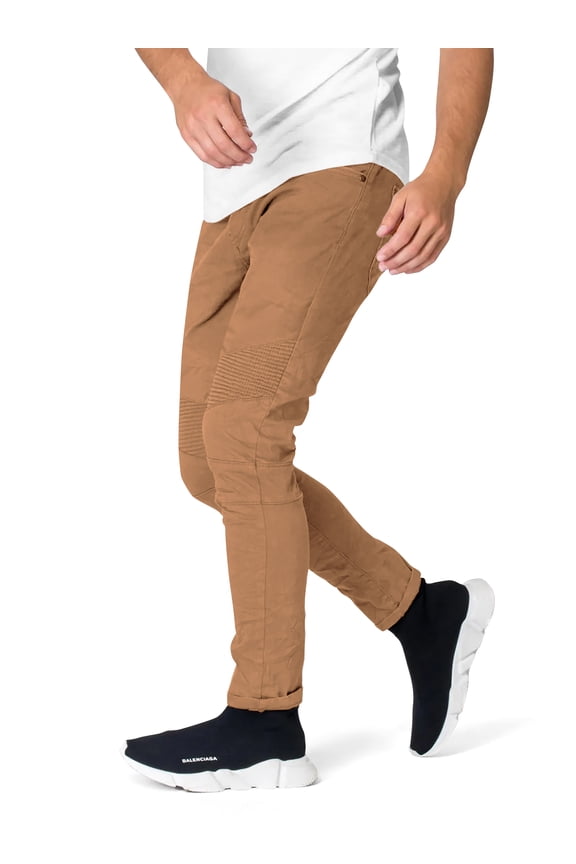 Mens Premium Biker Denim Pants with Casual Straight Relaxed Fit