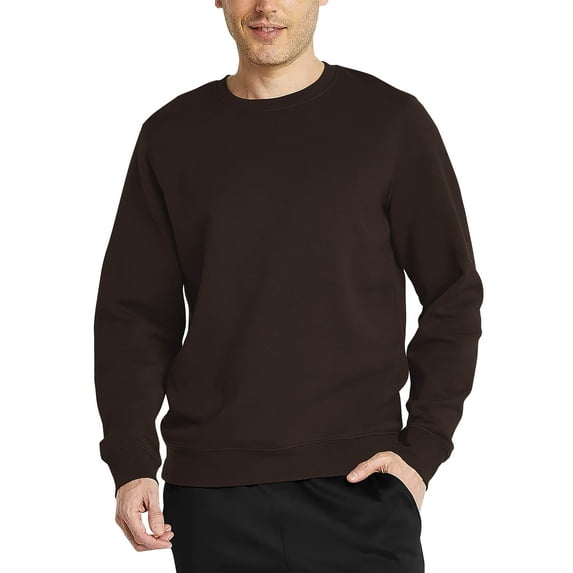 Hat and Beyond Mens Premium Casual Fleece Crewneck Sweatshirt Sweater