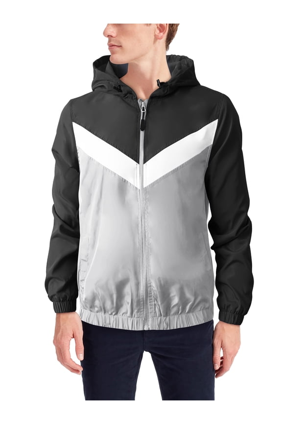 Mens Premium Lightweight Windbreaker Jacket Hooded Acitve Waterproof