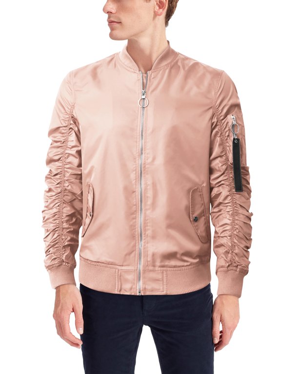 Mens Premium Mens Casual Windbreak Bomber Jacket Lightweight Waterproof