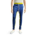 thumbnail image 1 of Hat and Beyond Mens Premium Stripe Track Pants Slim Fit Two-Tone Jogger Pants, 1 of 6