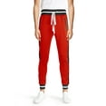 thumbnail image 1 of Hat and Beyond Mens Premium Two Tone Side Stripe Track Pants Slim Fit Stretch, 1 of 6