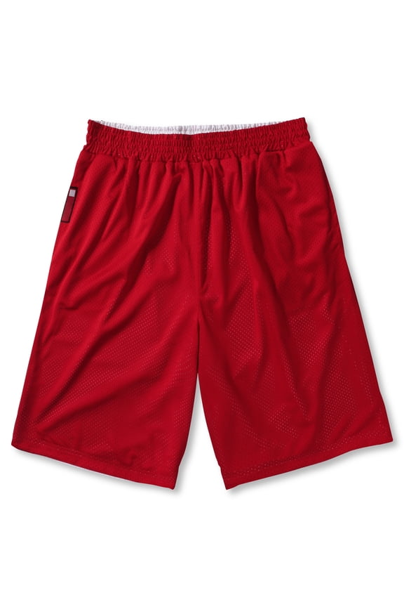 Mens Reversible Mesh Texture Heavy Duty Professional Sports Athleisure Pocketed Shorts