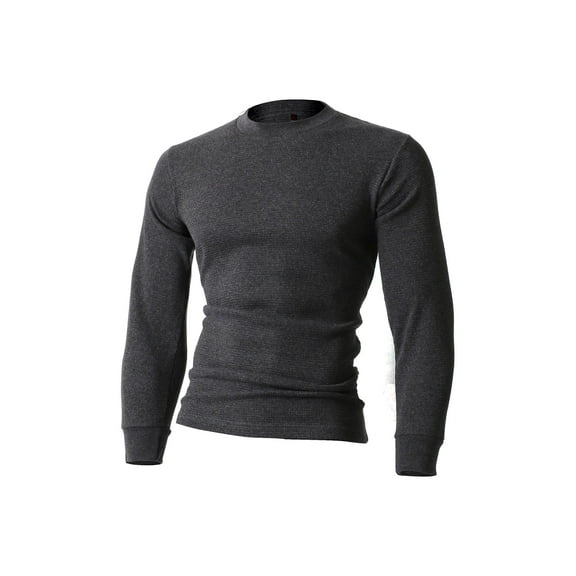 Hat and Beyond Mens Thermal Heavyweight Stretchy Waffle Tee Shirts Soft Cotton