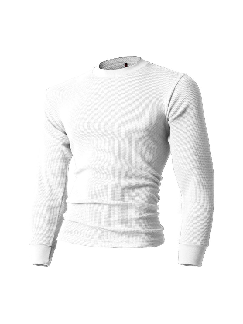 Hat and Beyond Mens Thermal Heavyweight Stretchy Waffle Tee Shirts - Main Image